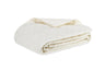 Quilted Coverlet - Matouk Percale Milano Ivory Quilted Bedding at Fig Linens and Home