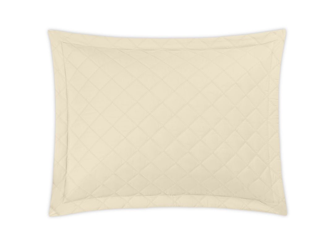 Pillow Sham - Matouk Percale Milano Dune Quilted Bedding at Fig Linens and Home