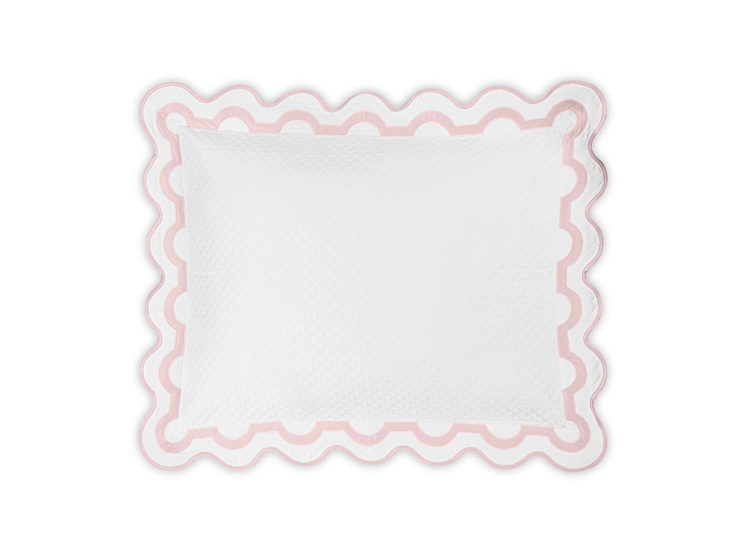 Coverlet - Matouk Matelasse - Mirasol Baby Pink Bedding at Fig Linens and Home