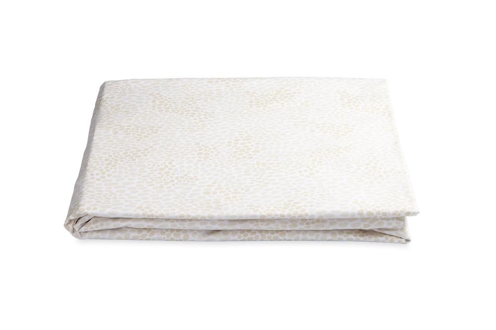 Matouk Nikita Champagne Fitted Sheet | Fig Linens