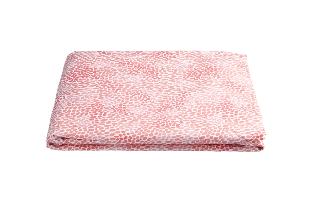Matouk Nikita Coral Fitted Sheet | Fig Linens and Home