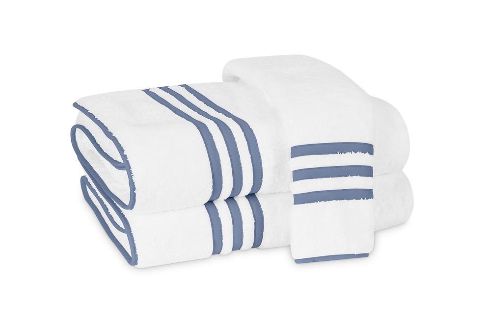 Matouk Newport Bath Towels in Sea | Fig Linens