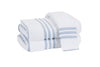 Matouk Newport Bath Towels in Blue Stripe at Fig Linens and Home