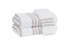 Matouk Newport Bath Towels in Tan Stripe at Fig Linens and Home