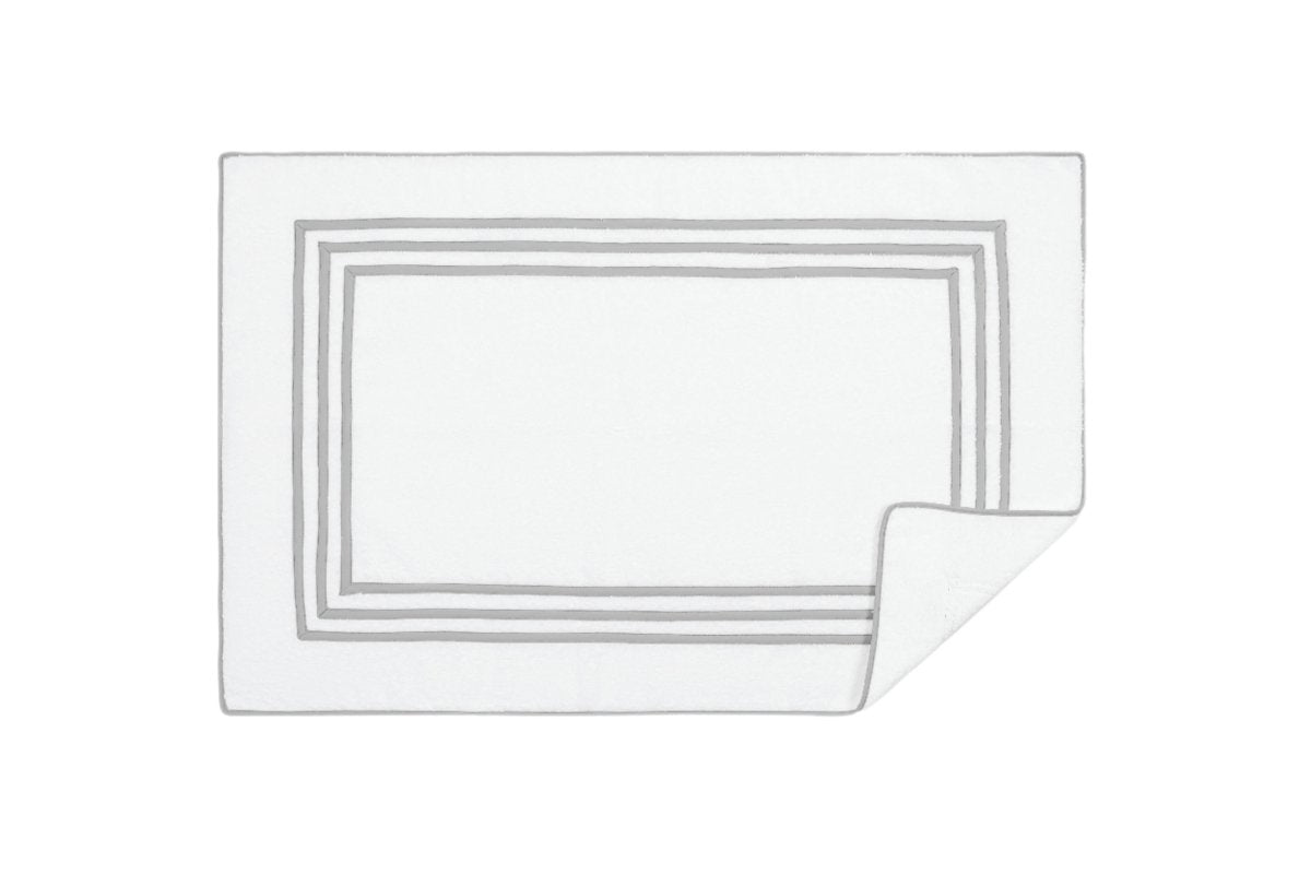 Matouk Newport Sterling Framed Tub Mat at Fig Linens and Home