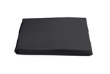Matouk Nocturne Fitted Sheets by Matouk - Queen Fitted 17" Pocket Black at FIG LINENS AND HOME - 6