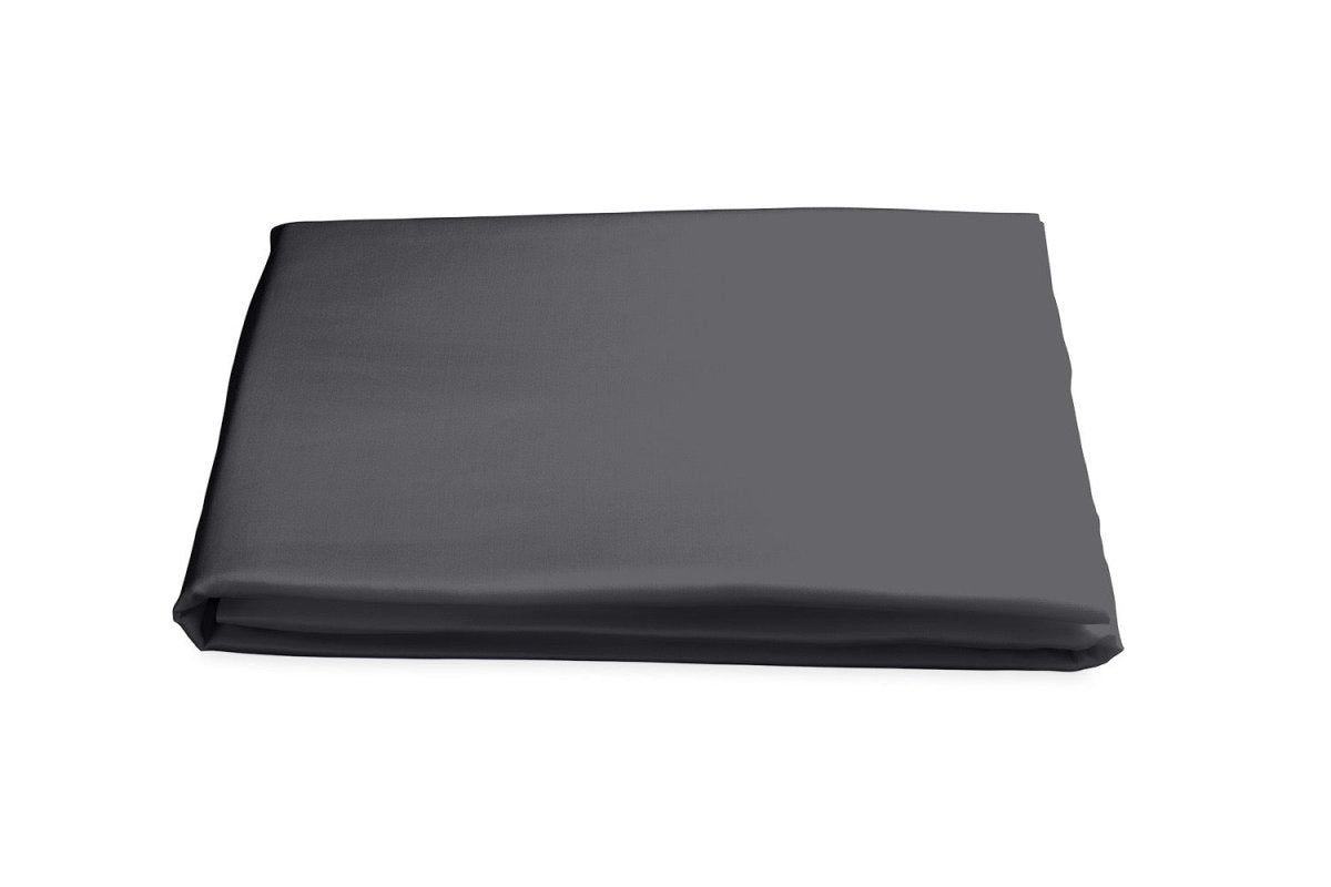 Matouk Nocturne Fitted Sheets by Matouk - Queen Fitted 17" Pocket Charcoal at FIG LINENS AND HOME - 11