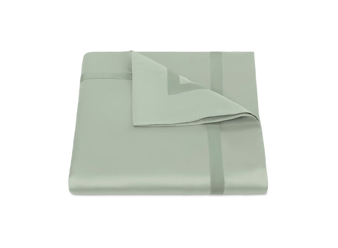 Duvet Cover - Nocturne Celadon Sateen Bedding at Fig Linens and Home