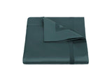 Matouk Duvet Cover - Nocturne Sateen Cotton Deep Jade Bedding at Fig Linens and Home