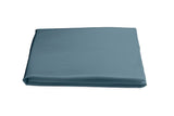 Matouk Fitted Sheet - Nocturne Sateen Cotton Deep Jade Bedding at Fig Linens and Home