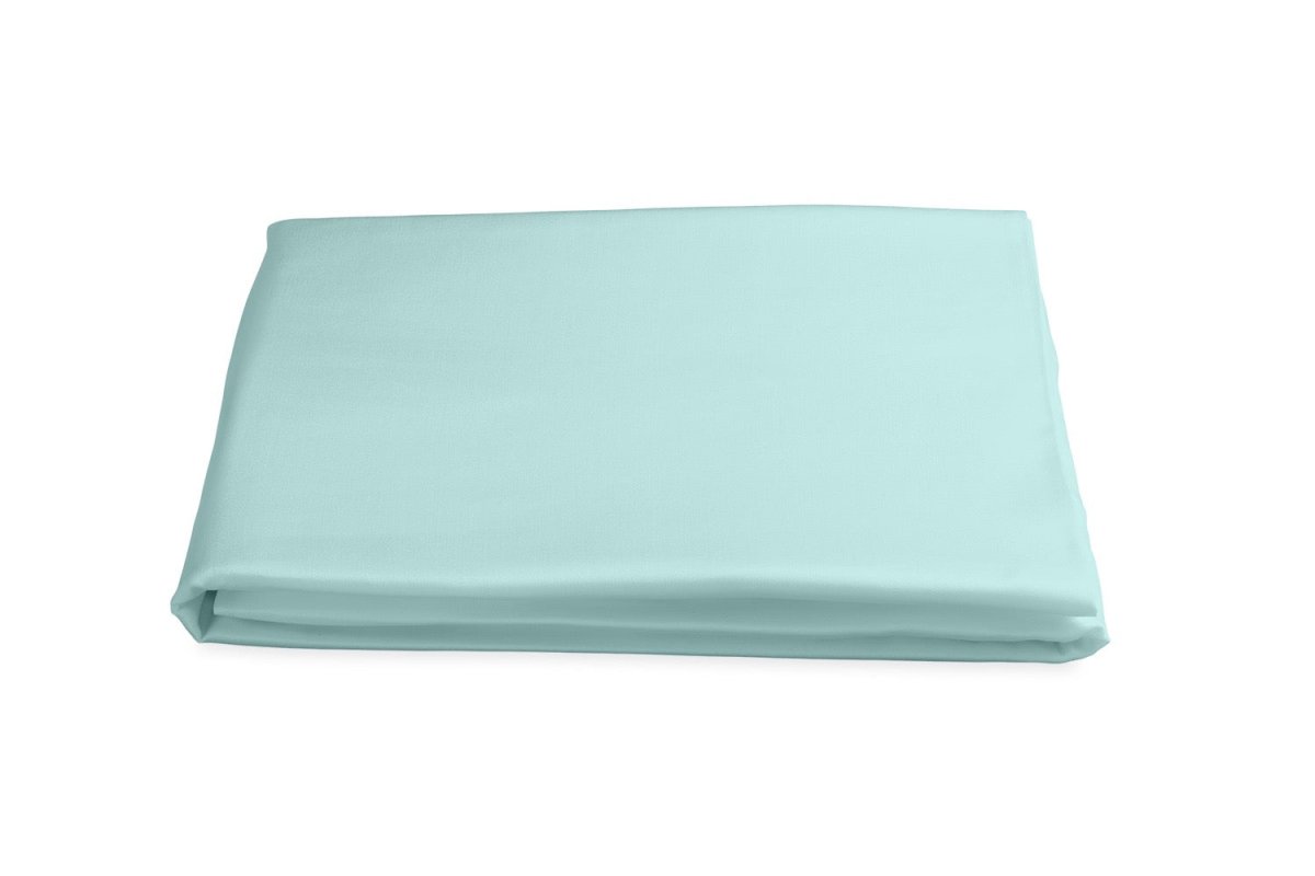 Matouk Nocturne Fitted Sheets by Matouk - Queen Fitted 17" Pocket Lagoon at FIG LINENS AND HOME - 18