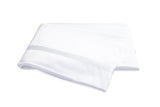 Flat Sheet - Matouk Nocturne Sateen Bedding in White at Fig Linens and Home