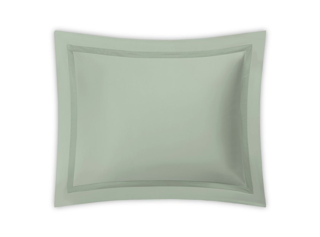 Pillow Sham - Nocturne Celadon Sateen Bedding at Fig Linens and Home