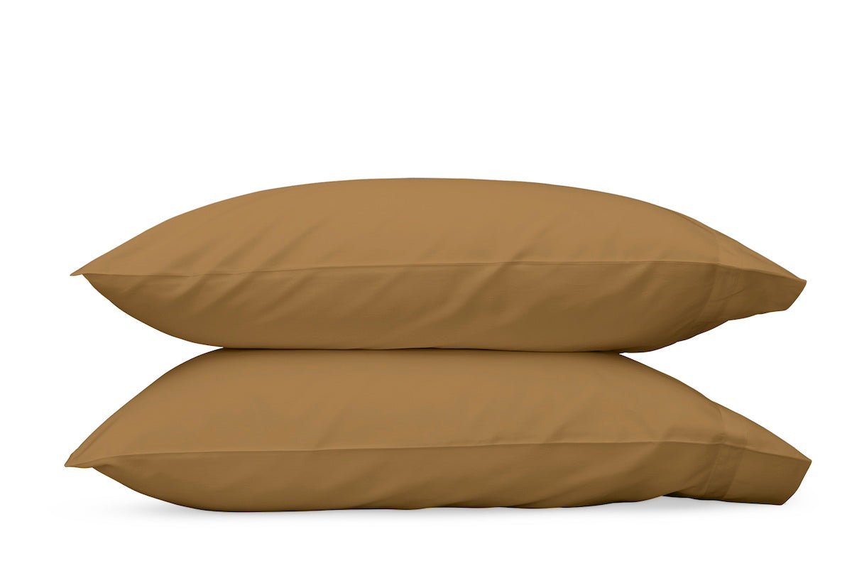 Matouk Pillowcases - Nocturne Sateen Bronze Bedding at Fig Linens and Home