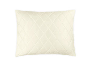 Matouk Pillow Sham - Nocturne Quilt in Ivory at Fig Linens and Home