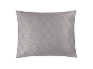 Matouk Pillow Sham - Nocturne Quilt in Platinum at Fig Linens and Home