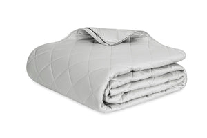 Matouk Coverlet - Nocturne Quilt in Silver at Fig Linens and Home