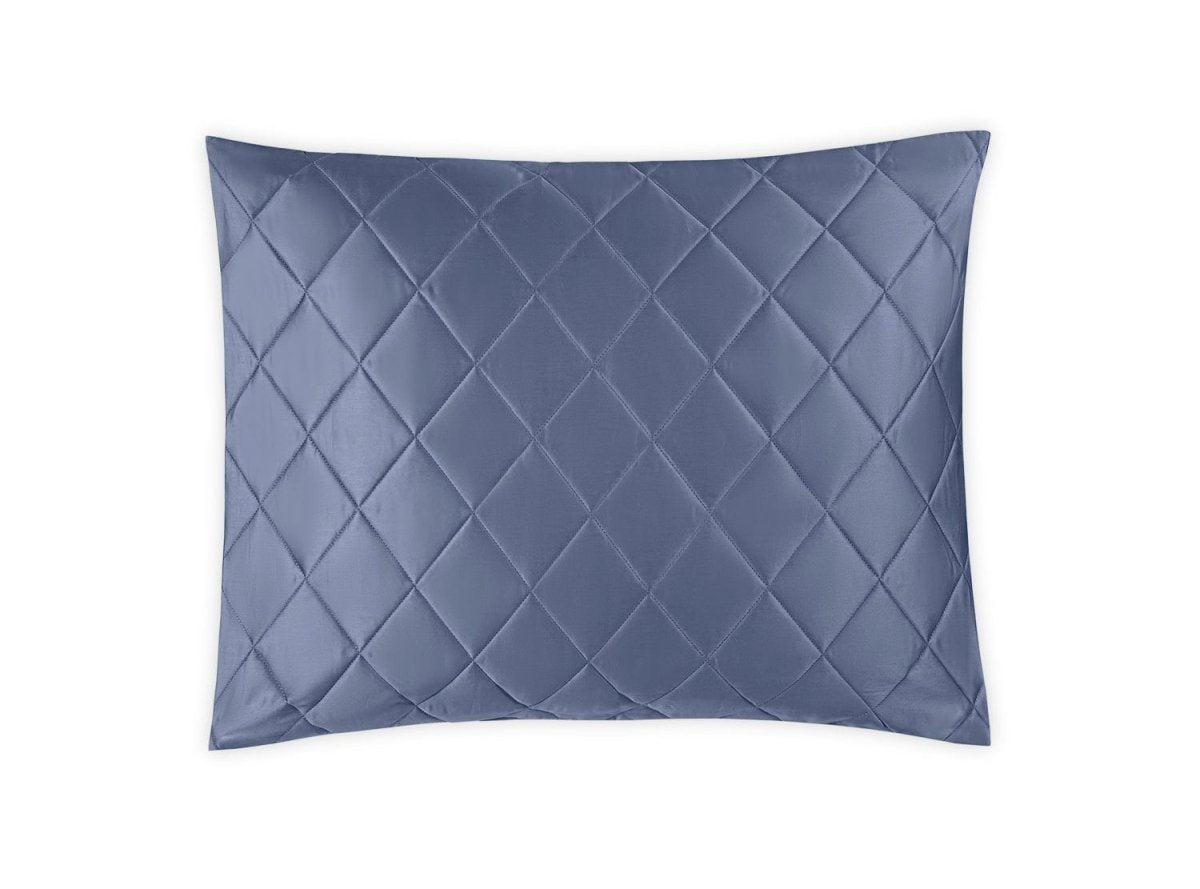 Matouk Coverlet - Nocturne Quilt in Steel Blue at Fig Linens and Home