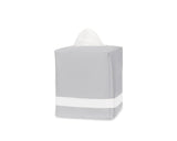 Tissue Box Cover - Matouk Nocturne Dove and Bone TBC - Fig Linens and Home