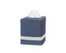 Tissue Box Cover - Matouk Nocturne Steel Blue and Pool TBC - Fig Linens and Home