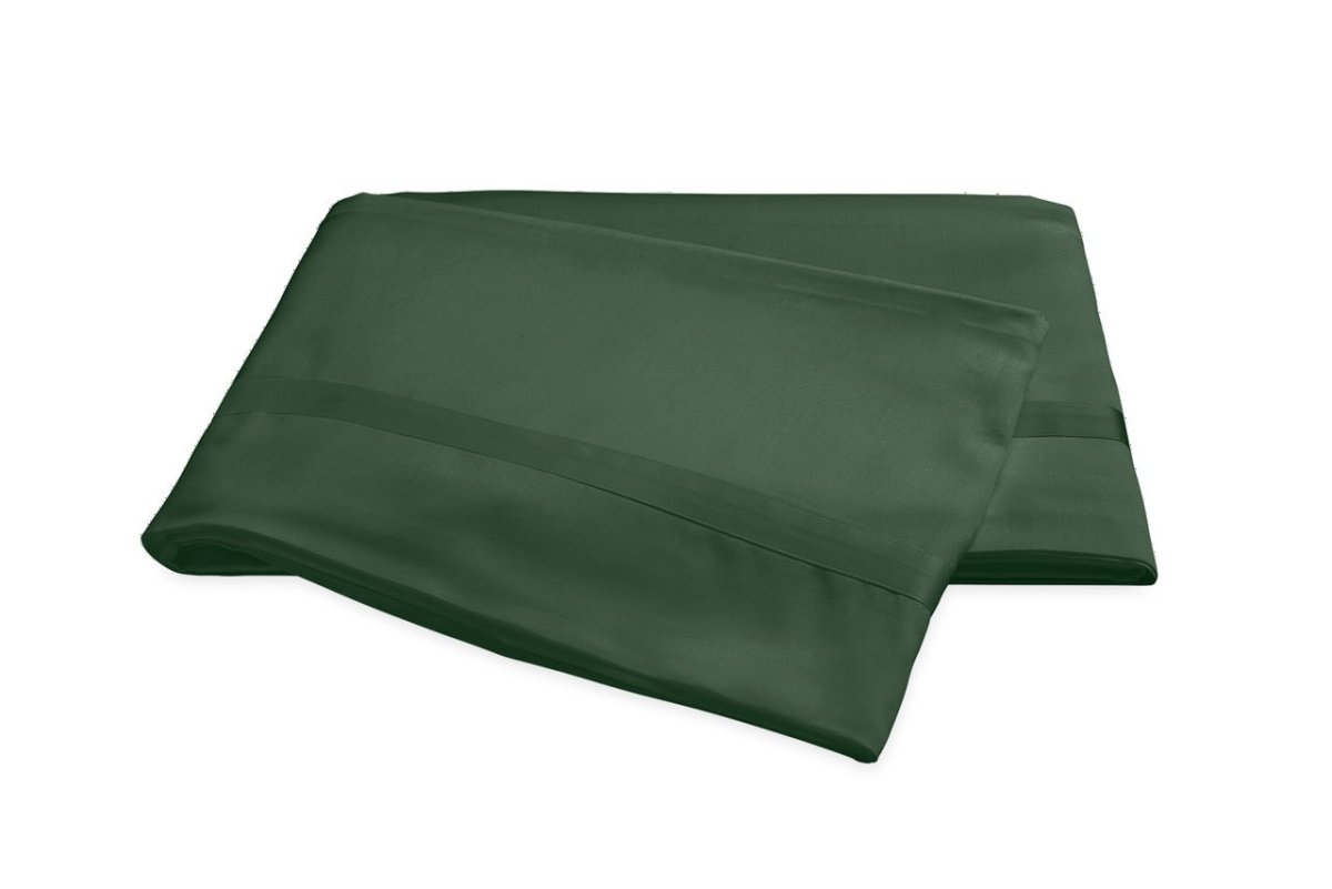 Flat Sheet - Matouk Nocturne Green Bedding at Fig Linens and Home