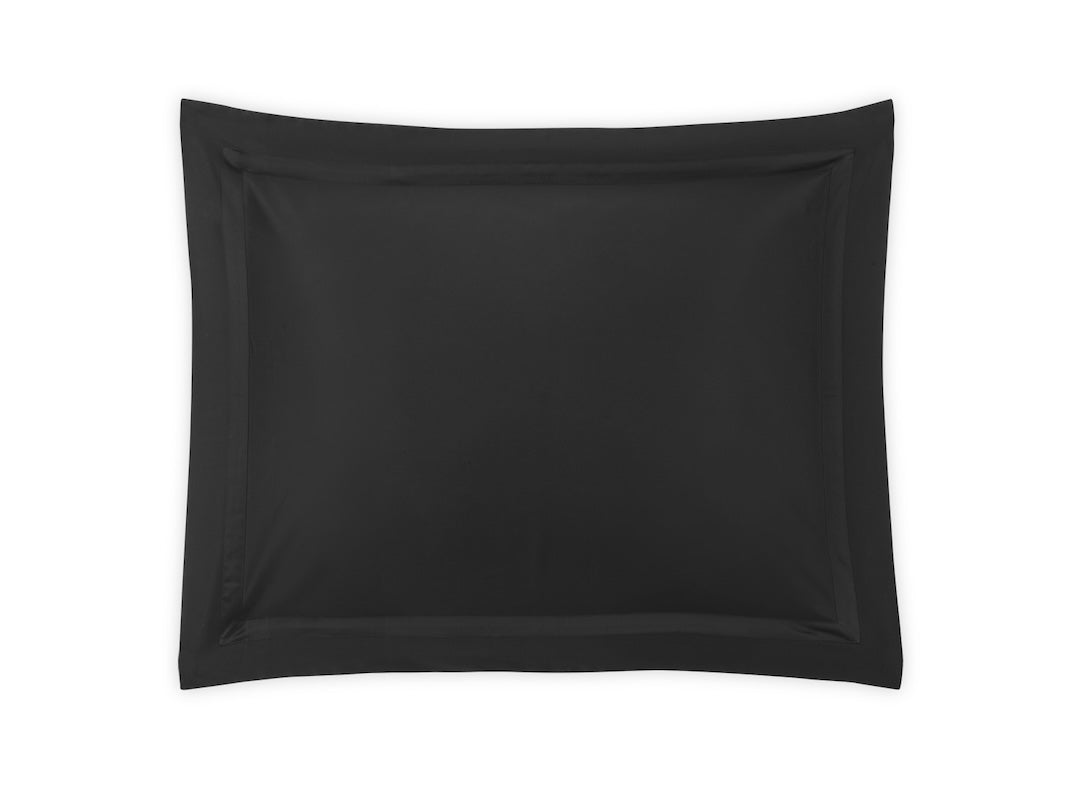 Pillow Sham - Matouk Nocturne Black Bedding at Fig Linens and Home
