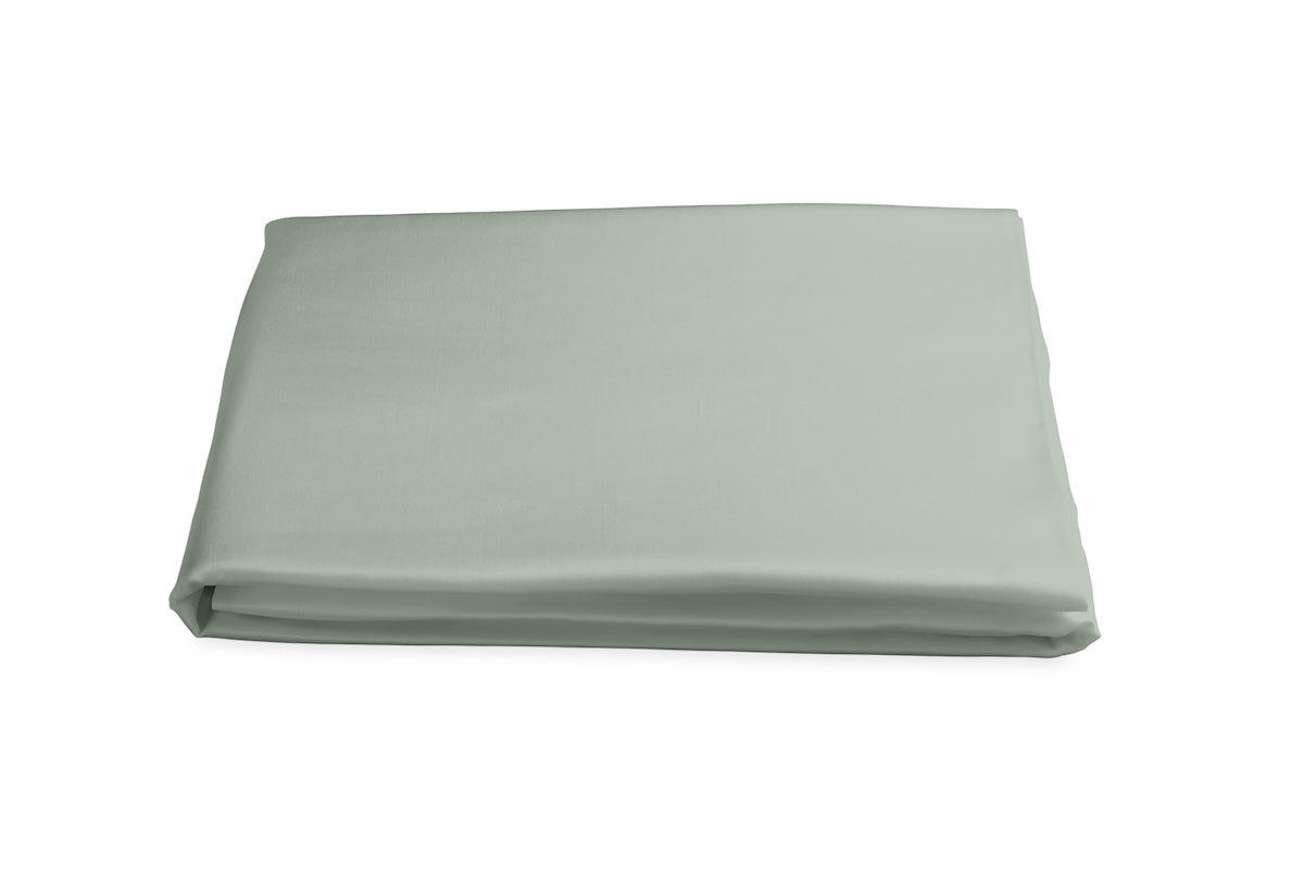 Fitted Sheet - Matouk Nocturne Sateen Bedding in Opal at Fig Linens and Home