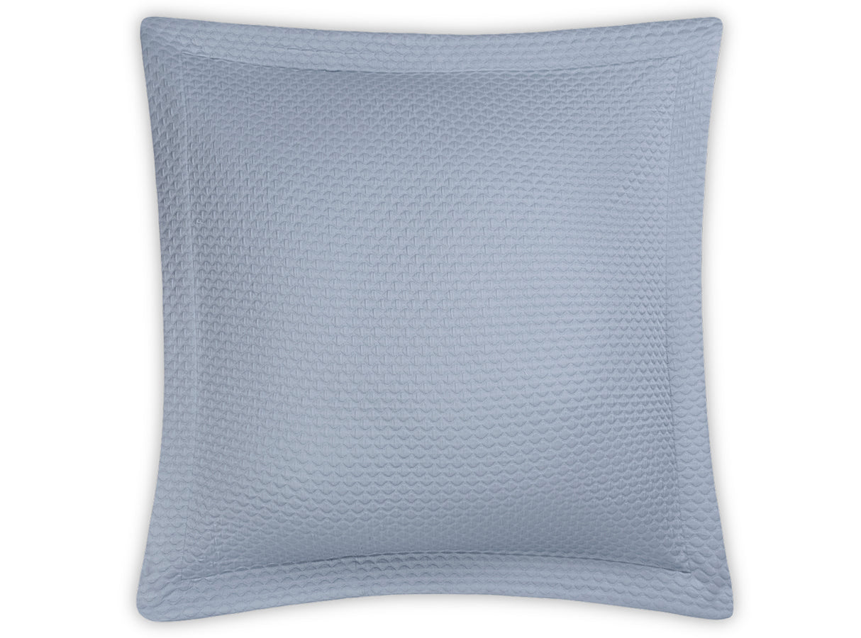 Euro Sham - Perla Sham by Matouk in Hazy Blue at Fig Linens and Home