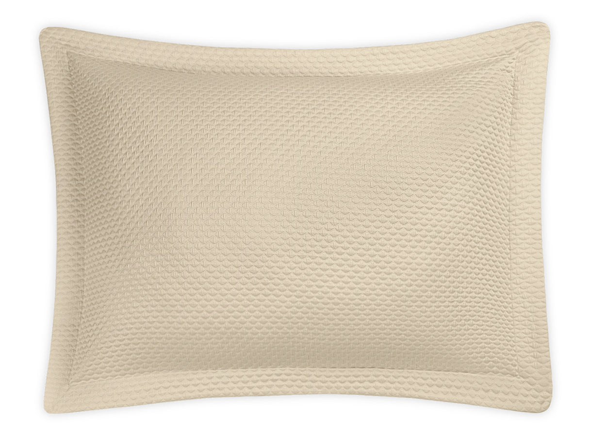 Oversized Euro Sham - Perla Sham by Matouk in Almond at Fig Linens and Home
