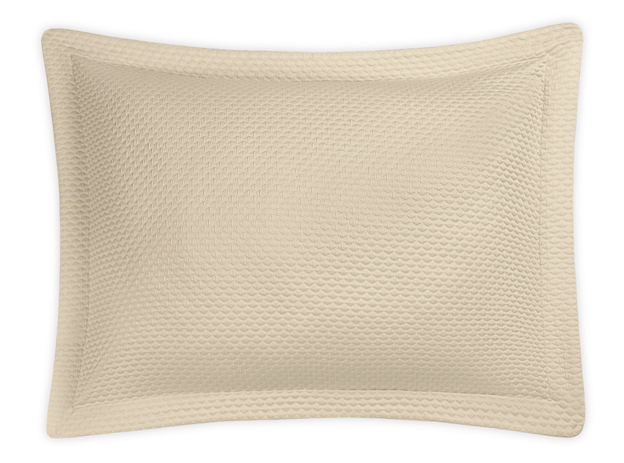 Oversized Euro Sham - Perla Sham by Matouk in Almond at Fig Linens and Home
