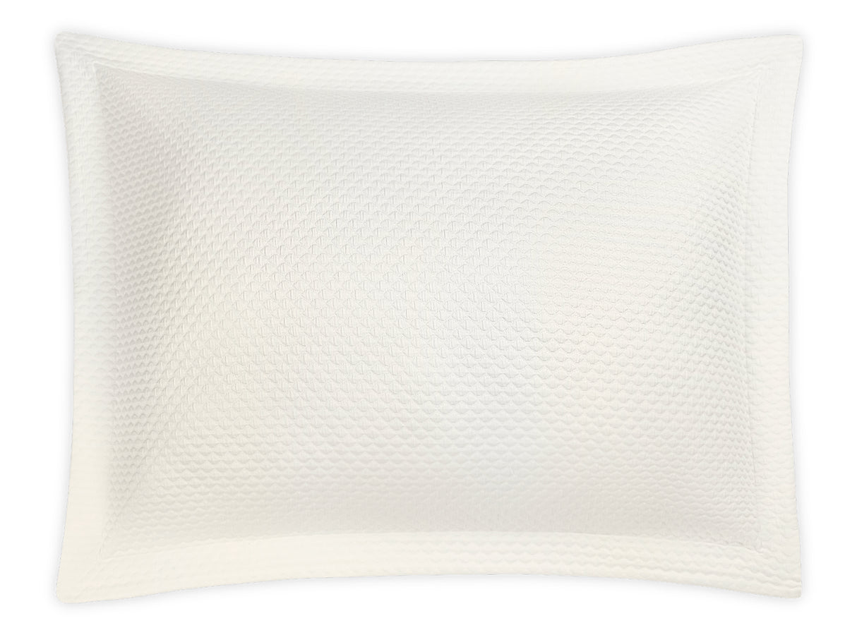 Oversized Euro Sham - Perla Sham by Matouk in Ivory at Fig Linens and Home