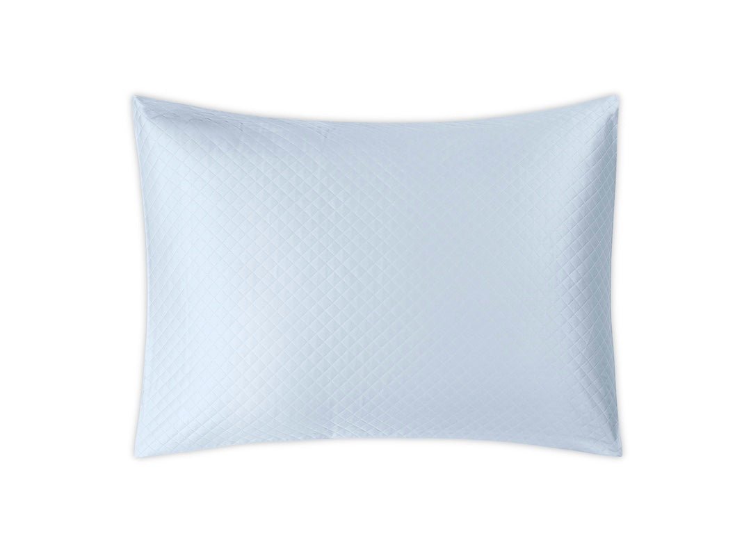 Matouk Petra Matelasse Pillow Sham Light Blue at Fig Linens and Home