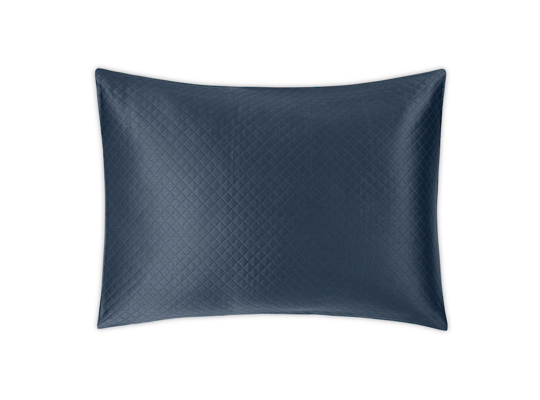 Matouk Petra Matelasse Pillow Sham Prussian Blue at Fig Linens and Home