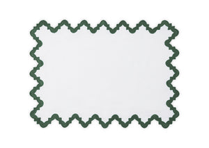 Placemat - Matouk Aziza Placemat in Green at Fig Linens and Home