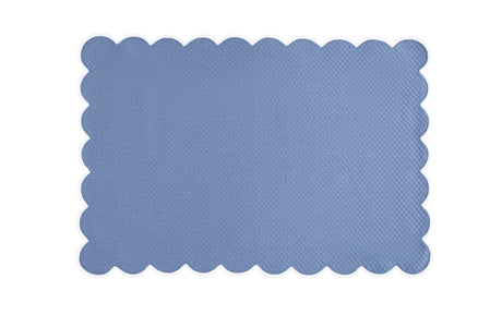 Matouk Savannah Gardens Oblong Rectangle Placemats Azure Blue at Fig Linens and Home