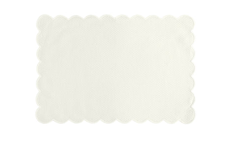 Matouk Savannah Gardens Oblong Rectangle Placemats Bone at Fig Linens and Home