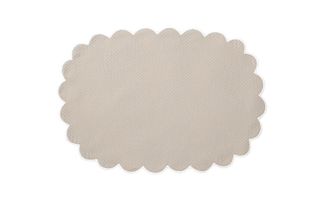 Matouk Savannah Gardens Oval Placemats Dune at Fig Linens and Home