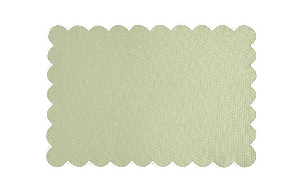 Matouk Savannah Gardens Oblong Rectangle Placemats Spring Green at Fig Linens and Home
