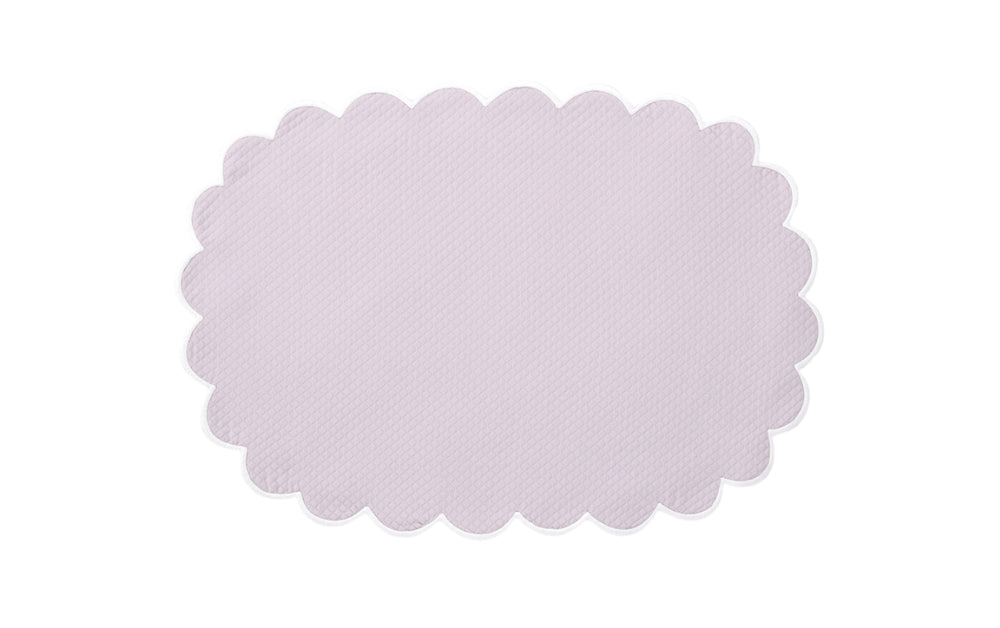 Matouk Savannah Gardens Oval Placemats Violet at Fig Linens and Home