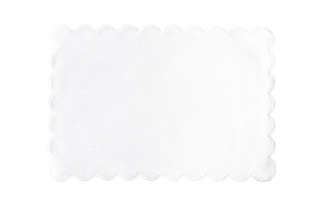 Matouk Savannah Gardens Oblong Rectangle Placemats White at Fig Linens and Home