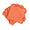 Matouk Napkins - Scallop Edge Napkin in Carnelian with Persimmon Tape - Fig Linens and Home