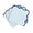 Matouk Napkins - Scallop Edge Napkin in Ice Blue with Navy Tape - Fig Linens and Home