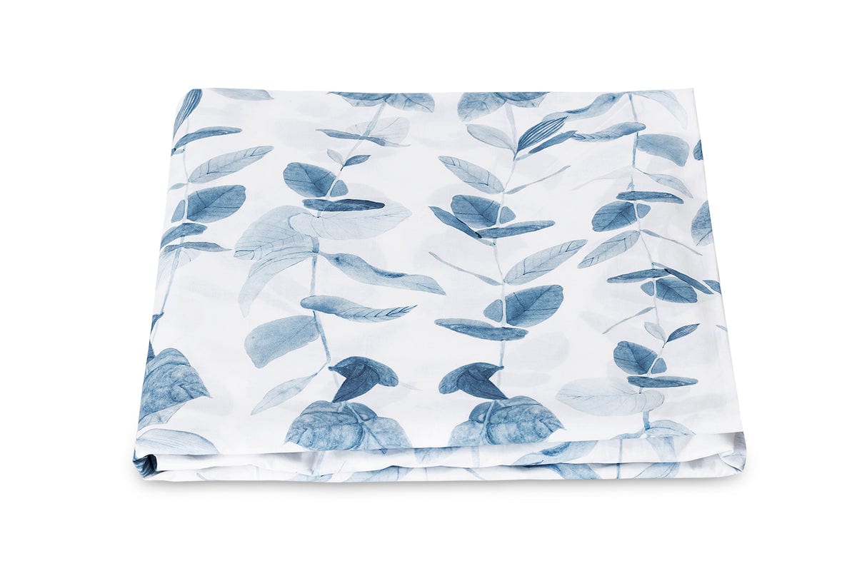 Fitted Sheet - Matouk Schumacher Antonia Hazy Blue Bedding at Fig Linens and Home
