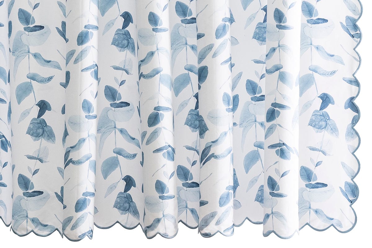 Shower Curtain - Antonia Shower Curtain in Hazy Blue - Matouk by Matouk Schumacher