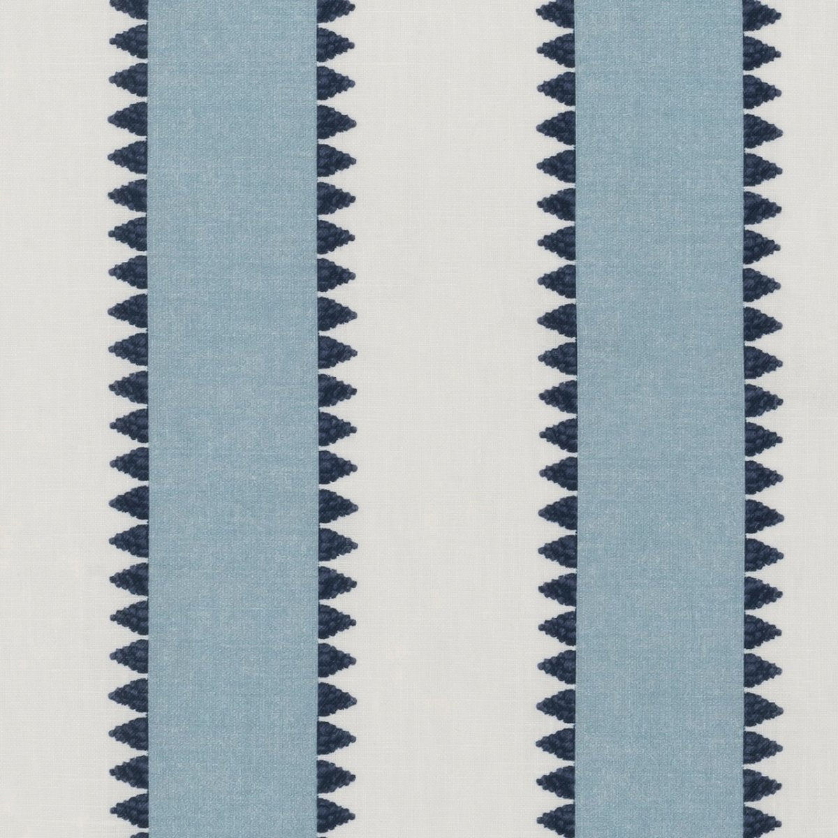 Color Swatch - Matouk Schumacher Apollo Stripe Sky Blue - Fig Linens and Home