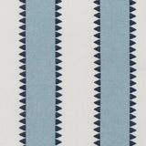 Color Swatch - Matouk Schumacher Apollo Stripe Sky Blue - Fig Linens and Home