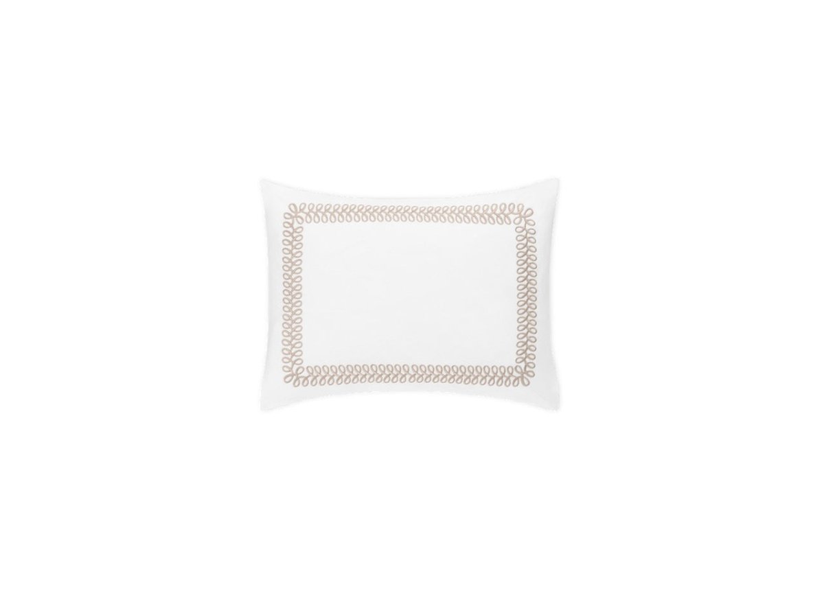 Boudoir Sham - Matouk Schumacher Astor Braid Dune Bedding at Fig Linens and Home