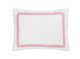 Pillow Sham - Matouk Schumacher Astor Braid Peony Pink Bedding - Fig Linens and Home