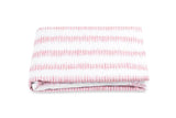 Attleboro Pink Coral Fitted Sheet | Matouk at Fig Linens and Home
