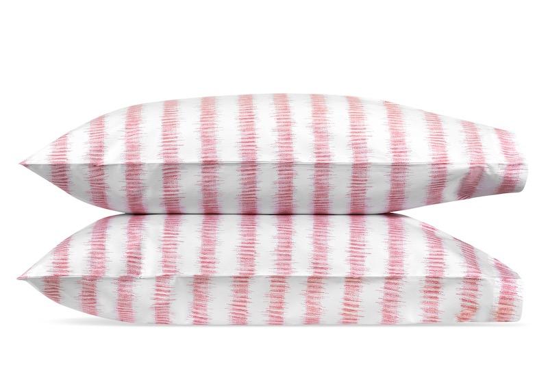 Attleboro Pink Coral Pillowcases | Matouk at Fig Linens and Home